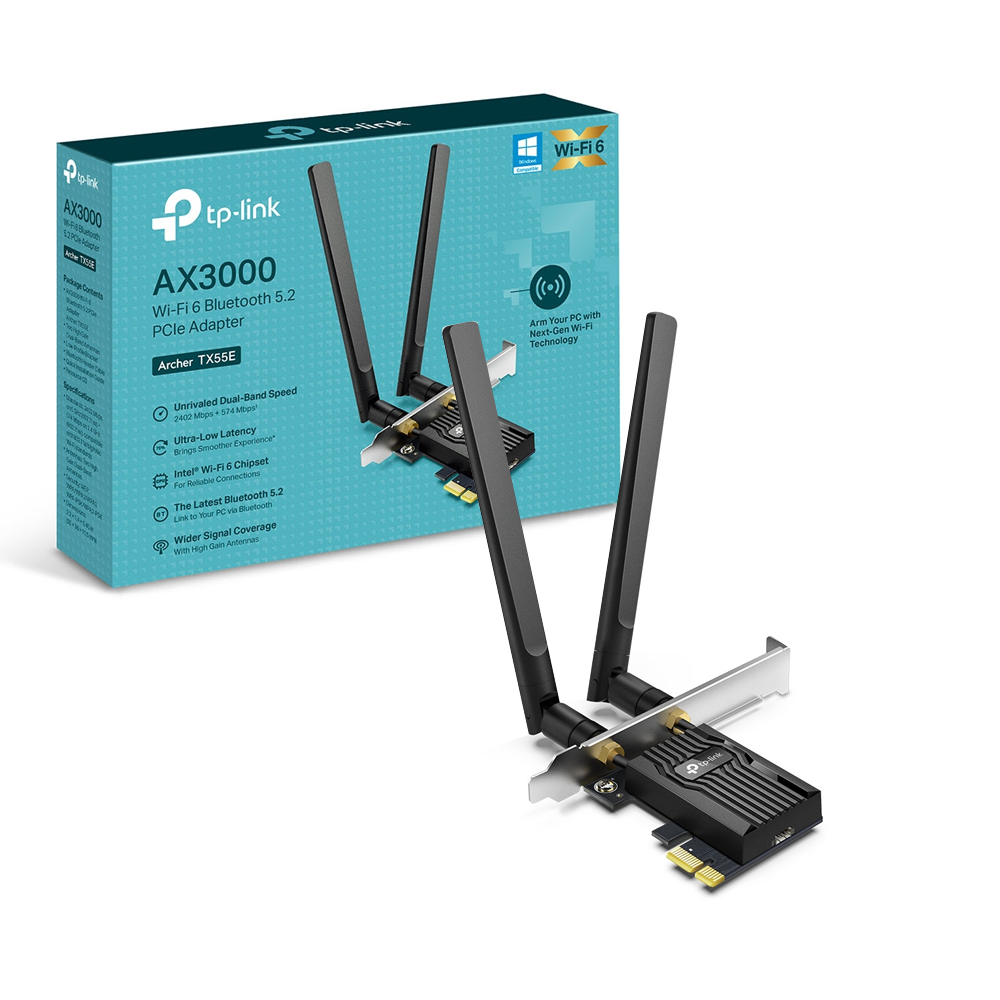 Placa de Red TPLink Archer TX55E PCIE TryHardware